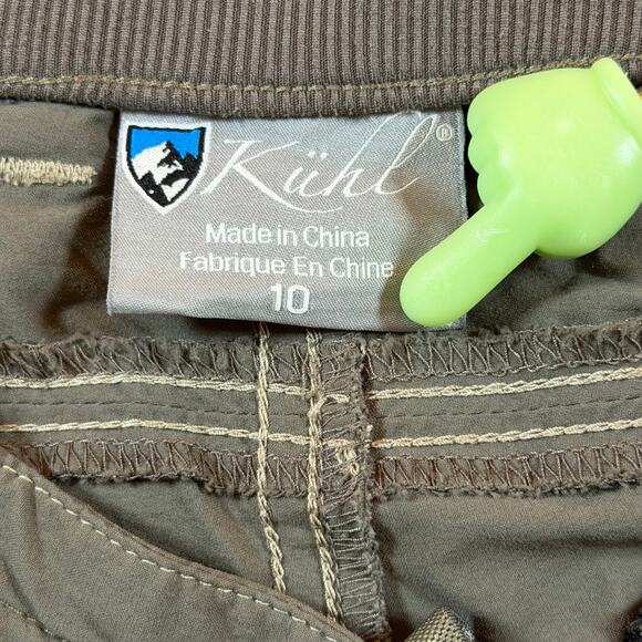 Kuhl Women’s Durango Knicker Shorts Capri Gray Nylon Stretch Hiking 15" Sz 10 - Picture 3 of 5